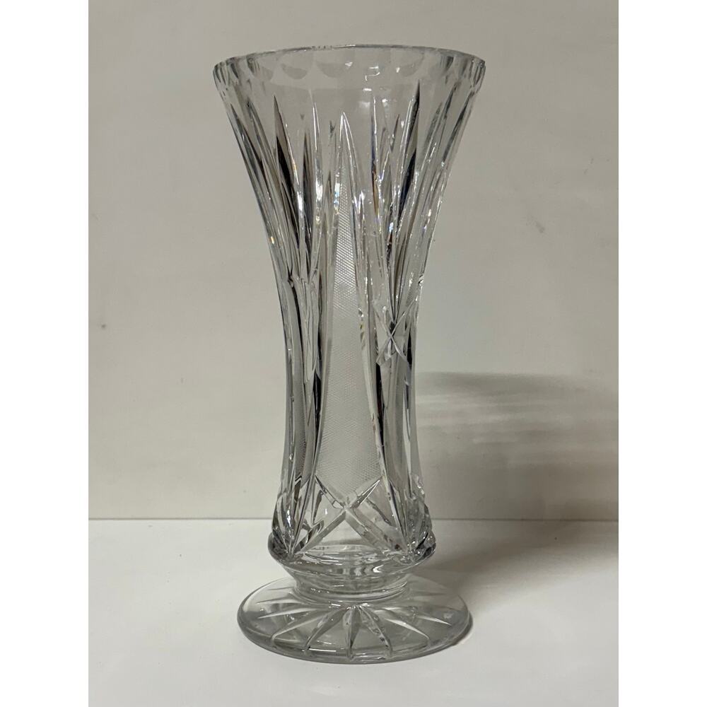 Vintage Crystal Cut Glass Vase